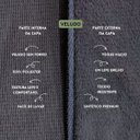 Ver imagem 4 de Almofada Redonda Veludo Premium 35cm Decorativa com Zíper e Enchimento - Cinza Chumbo