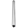 Pé de Metal 60 Cm Harpin Legs Mesa de Canto Preto - 2