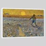 Quadro Reprodução Van Gogh Semeador e o Sol 45x65 Moldura Branca - 1