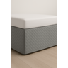 Saia para Cama Box Matelada com Elástico Queen Cinza - 3