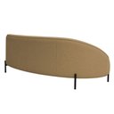 Ver imagem 5 de Sofá Curvo Porto 03 Lugares 180cm Pés Preto Bouclé Camel - Nexta Casa