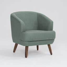 Poltrona para Sala de Estar Pés em Madeira Tamara - 2