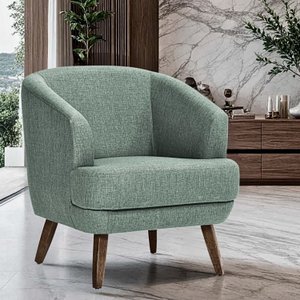 Poltrona para Sala de Estar Pés em Madeira Tamara