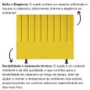 Ver imagem 5 de Cabeceira Estofada Cama Box Casal 140 Cm Laura Suede:amarelo