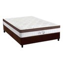 Ver imagem 1 de Cama Box Casal: Colchão Molas Anjos MasterPocket Ensacadas New King + Base CRC Suede Marrom(138x188)