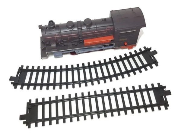 Trem Brinquedo Locomotiva Infantil 14 Peças Menino Inmetro Cor