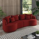 Ver imagem 2 de Sofá 4 Lugares Orgânico Living 250cm Mersa Veludo K01 - D’Rossi