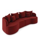 Ver imagem 1 de Sofá 4 Lugares Orgânico Living 250cm Mersa Veludo K01 - D’Rossi