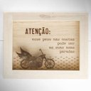 Ver imagem 1 de Bloco Frases Escultura De Mesa Atenção Les Maries