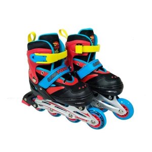 Patins Inline Turma Da Aventura 33 ao 37 Preto - Unitoys
