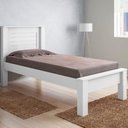 Ver imagem 2 de Cama Solteiro Roma Branco com Colchão
