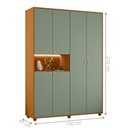 Ver imagem 5 de Armário de Quarto 6 Portas Multiuso com Prateleira