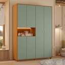 Ver imagem 1 de Armário de Quarto 6 Portas Multiuso com Prateleira