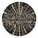 Ver imagem 4 de Quadro Redondo Decorativo a Última Santa Ceia de Jesus Mdf em 4 Camadas 40cm