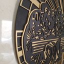 Ver imagem 5 de Quadro Redondo Decorativo a Última Santa Ceia de Jesus Mdf em 4 Camadas 40cm