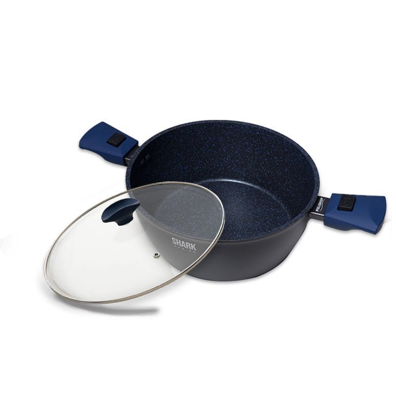 Panela Family Size Ichef Azul 28cm e Tampa Ichef Azul 28cm