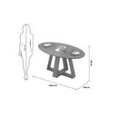 Ver imagem 2 de Mesa Sala Jantar Celeste+6 Cadeiras Nara Bege DJ Móveis