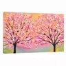Quadro Decorativo Floral Árvore Love 95x63 Moldura Interna - 1