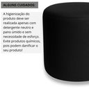 Ver imagem 6 de Puff Redondo Perse Decorativo Sala Tecido Linho