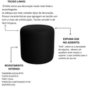 Ver imagem 3 de Puff Perse Decorativo Tecido Linho Banqueta Redondo