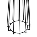 Ver imagem 4 de Mesa Lateral Raiada Ø45x56cm Preto/Amêndoa