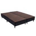 Ver imagem 1 de Base Ortobom Sommier Camurça Queen Preto 158x198x23