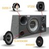 Caixa 4 Vias 12'' Pioneer TS-W3060BR + Módulos Taramps - 2