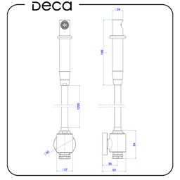 Ducha Higienica Deca com Derivação Universal Black Matte - 3