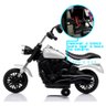 Mini Moto Elétrica Infantil Triciclo Motorizado Criança Harley-davidson - Branca - 2