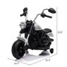 Mini Moto Elétrica Infantil Triciclo Motorizado Criança Harley-davidson - Branca - 8