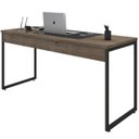 Ver imagem 1 de Mesa Para Escritorio Estilo Industrial 150x75 cm 133160 Castanho Mobel