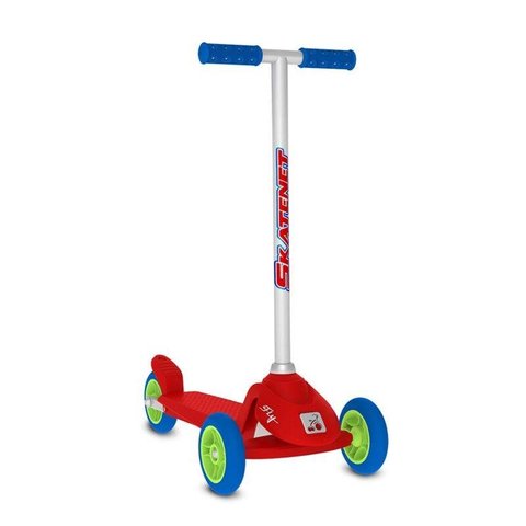 Patinete Infantil 3 Rodas Skatenet Fly Vermelho - Bandeirante
