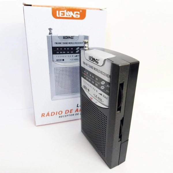 Mini Rádio de Bolso Am/Fm Le-650- Lelong + 2 Pilhas - 3
