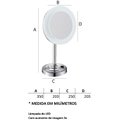 Ver imagem 3 de Espelho com luz - EM-L 8 - Redondo - E6550 - Cromado
