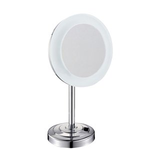 Espelho com luz - EM-L 8 - Redondo - E6550 - Cromado