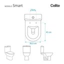 Ver imagem 2 de Tampa de Vaso Poliéster Smart Pergamon para Bacia Celite com Ferragem Dourada