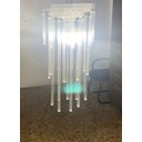 Ver imagem 1 de Lustre de Vidro com Base Modelo Tubos Crescente