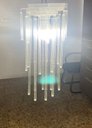 Ver imagem 1 de Lustre de Vidro com Base Modelo Tubos Crescente
