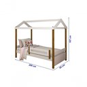 Ver imagem 2 de Cama Casa Eliz Branco Mel Solteiro E Cama Auxiliar