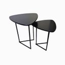 Ver imagem 1 de Mesa Lateral Sofa Moderna Jade New Kit com 2 Industrial Luxo