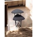 Ver imagem 3 de Mesa Lateral Sofa Moderna Jade New Kit com 2 Industrial Luxo