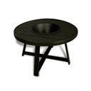 Ver imagem 2 de Mesa de Centro Champanheira Zaffi Tampo Alumínio Redondo Ripado Preto com Balde 9 Litros - Arkell