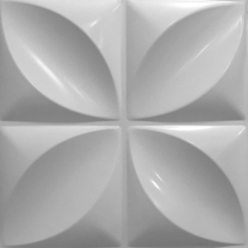 30 Placas 3D Adesiva Revestimento Área Externa e Interna 50x50 Pétalas - 1