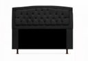 Ver imagem 1 de Cabeceira Geovana Para Cama Box Casal 140 cm Suede Preto - LM DECOR