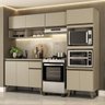 Armário de Cozinha Completa C Balcão Atlanta Essence Carraro Amêndoa - 1