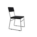 Ver imagem 3 de Kit 4 Cadeiras de Jantar Málaga Veludo Preto para Mesa Sala Cozinha Conforto e Decoração - Preto