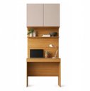 Ver imagem 2 de Escrivaninha com Painel e Aéreo 1 Gaveta 2 Portas MDF Altezza