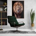 Ver mais imagens de Quadro Decorativo Leão Judá Sala Quart Moldura CxAlta 100x66 Arte na Arte Moldura Madeira