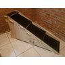Rampa/escada Pet Cachorros Mdf 65cm Carpete Antiderrapante Cor Madeira/Carpete Preto - 3