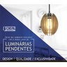 Luminária Lustre Pendente Rústico Madeira Infinity Grande 58 x 60cm Cor Imbuia - 5